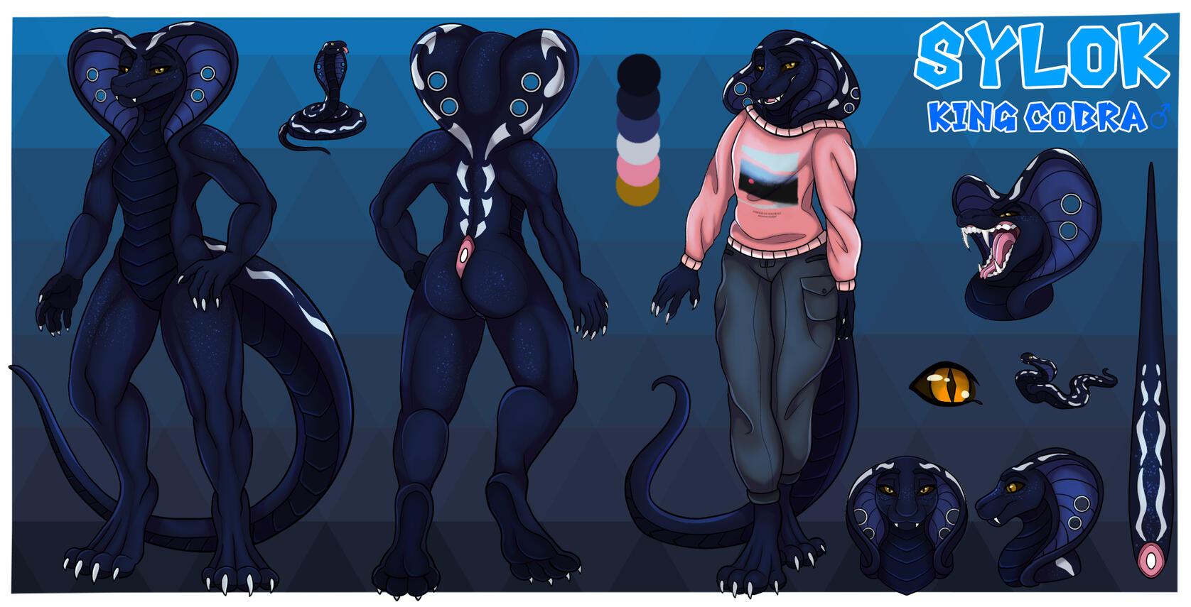 Premium reference sheet (full blended shading)