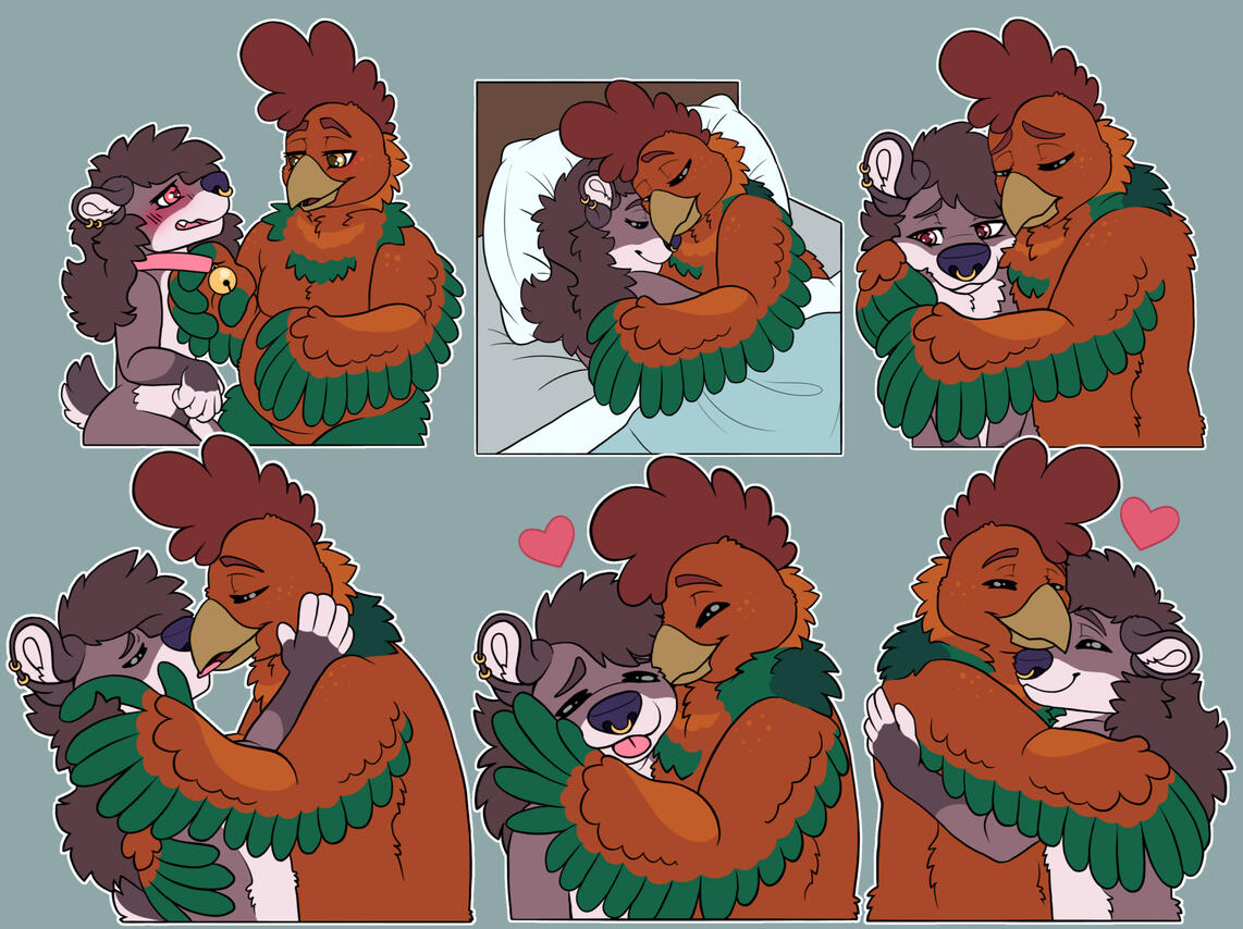 Telegram style stickers