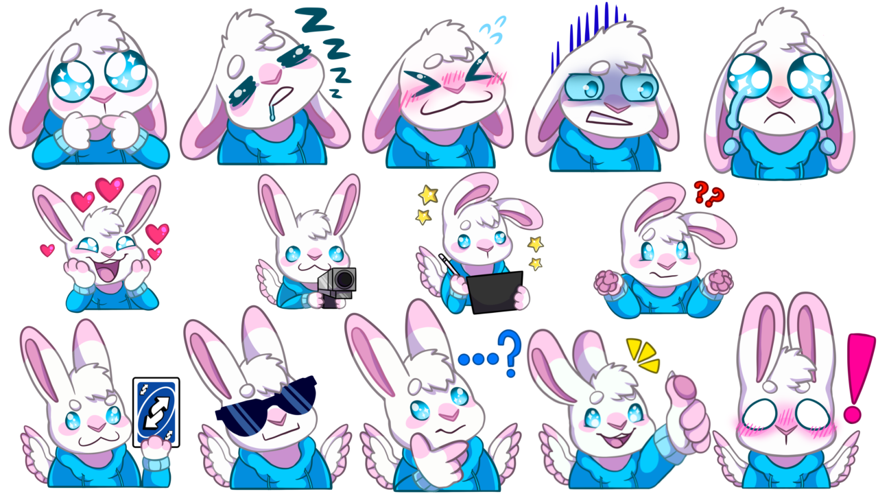 9 (pretend its only 9 LOL) pack of emotes (colored lines)